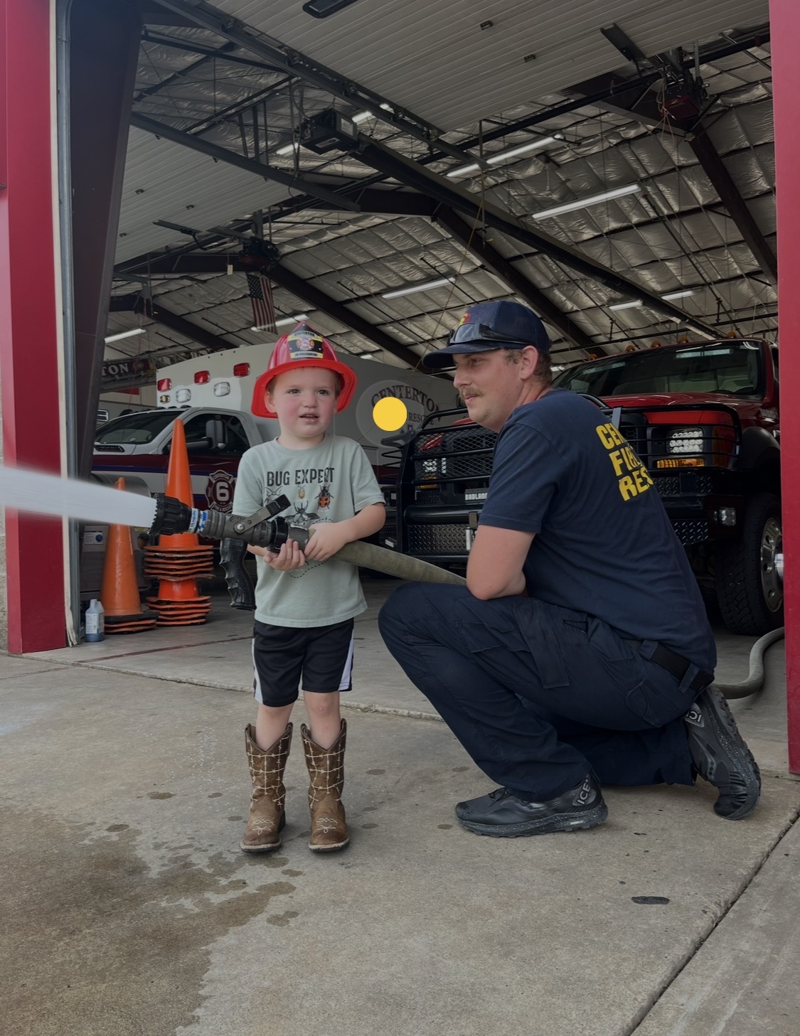 Joseph's stepson, a firefighter with Centerton Fire Rescue in Arkansas