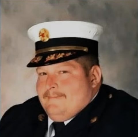 JD Howell in his fire officer dress uniform